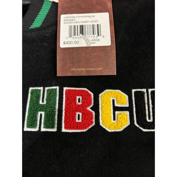 NEW Mitchell & Ness Men's HBCU Varsity Jacket Size Large MSRP: $400.00 - Picture 3 of 5